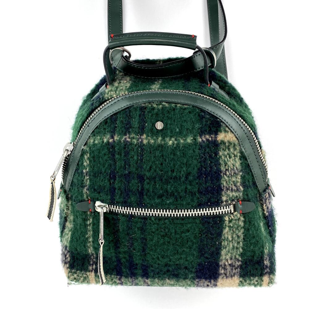 Ellen Degeneres Green Plaid Tartan Mini Backpack Bag School Girl